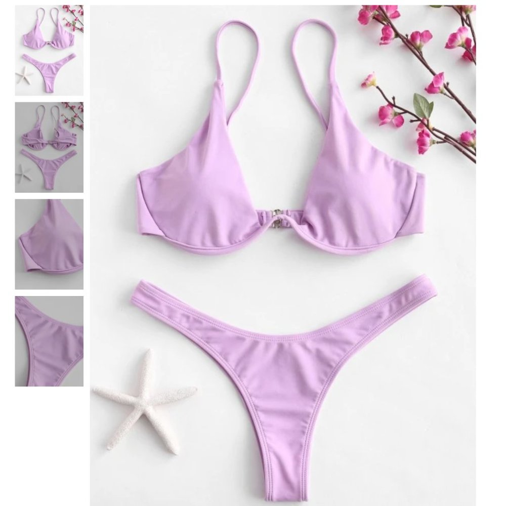 ZAFUL Plunge Bikini NWT